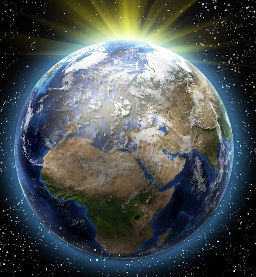 earth, space, world, globe, map, stars, universe, world map, galaxy, moon